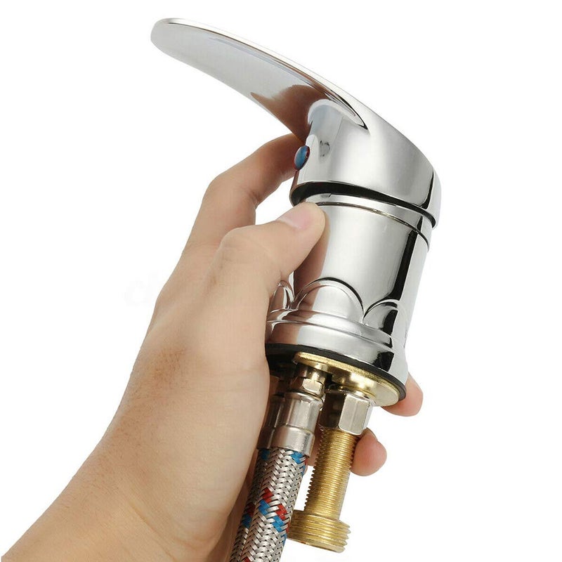 CfoPiryx مجموعة صنبور الماء، أجزاء وعاء الشامبو للاستحمام مجموعة صنبور الماء المنزلية المتينة، خلاط الماء الساخن والبارد، مجموعة صنبور حوض الصالون وخراطيم الرش - Image 4